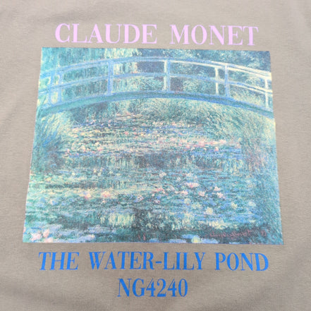 T-shirt Artistory Claude Monet The Water Lily Pond Kaki Taille S Neuf étiquette