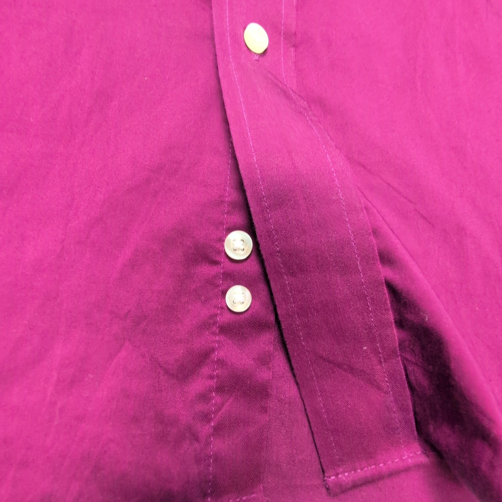Chemise CHAPS violet uni brillant taille M/L #139e