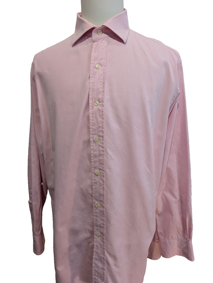 Chemise Polo Ralph Lauren Homme Rose XXL Regent Classic Fit Sans Logo Habillée