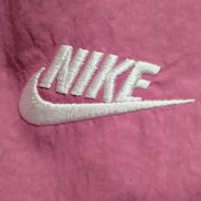 NIKE Veste Long Coupe-Vent Femme XL Rose Bleu Blanc Vintage Neuf | 322BSR
