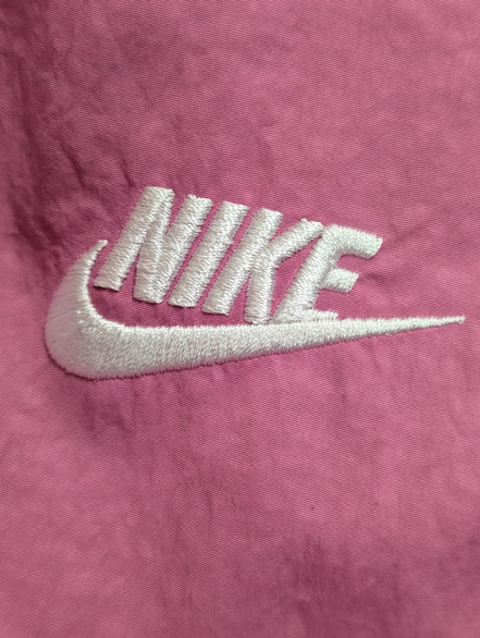 NIKE Veste Long Coupe-Vent Femme XL Rose Bleu Blanc Vintage Neuf | 322BSR