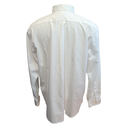 Chemise L.L. BEAN Homme L/XL Blanche Manches Longues Coton Premium