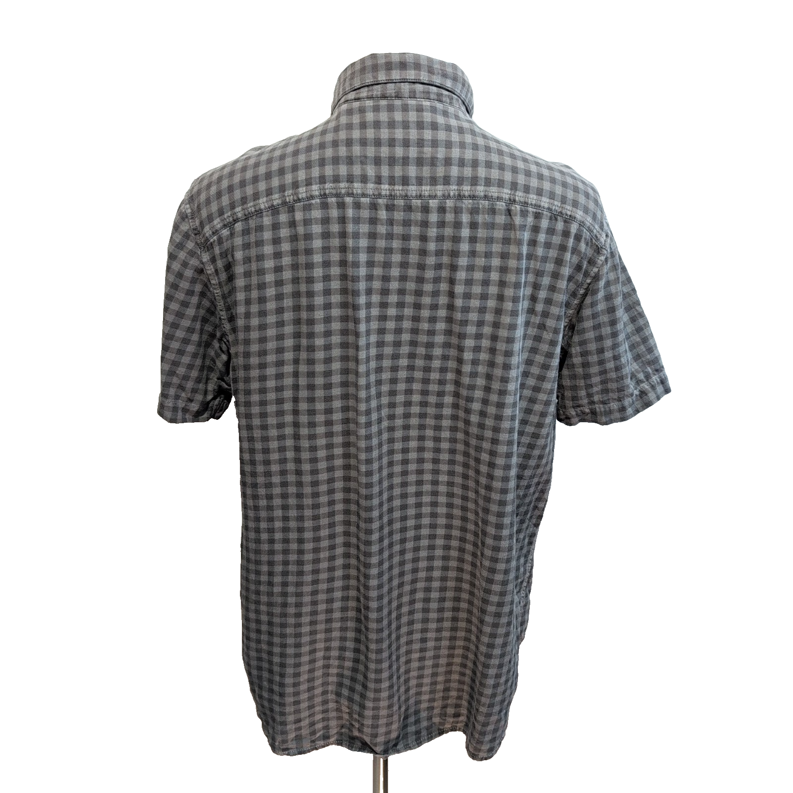 Chemise Harley Davidson Flanelle L Carreaux Gris Marron Manches Courtes
