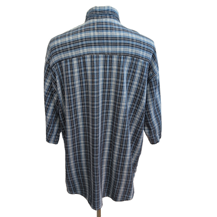 Chemise LEVI'S Homme XXL/3XL Bleue à Carreaux Boutons Métal Modèle Rare