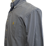 Chemise Polo Ralph Lauren Shirt Blake XL Vichy Bleu Logo Marine Button Down
