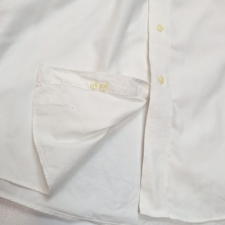 Chemise Lauren Ralph Lauren Slim Fit L XL Blanche 100% Coton Manches longues