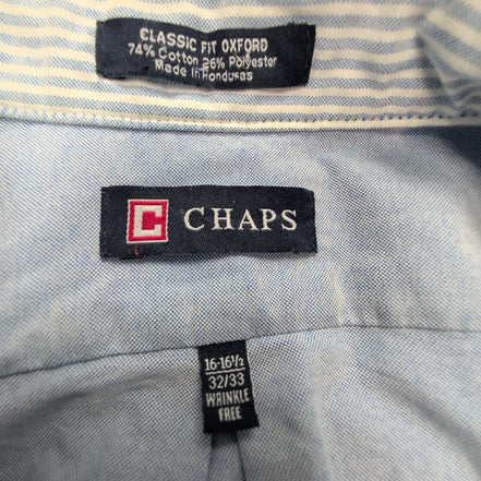 Chemise CHAP bleue uni taille L/XL #169e