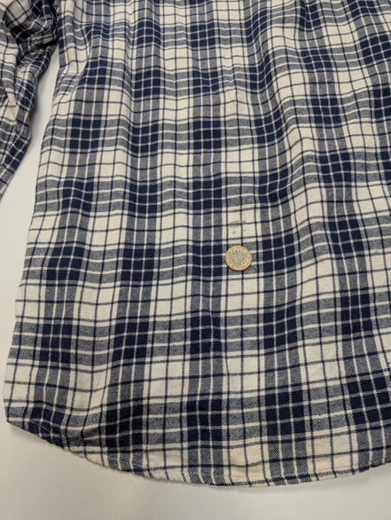 Chemise Flanelle CHAPS L Bûcheron Bleu Blanc 100% Coton |283S