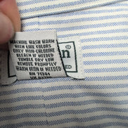 Chemise L.L. Bean Bleu à Rayures Wrinkle Resistant 1 Poche - Taille L