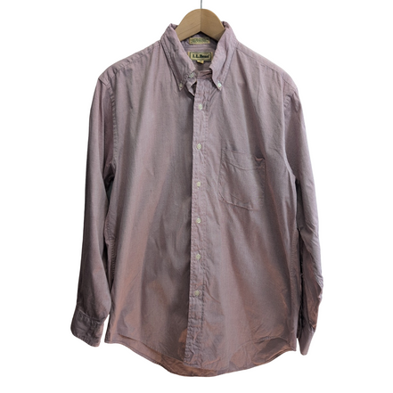 Chemise L.L. Bean bordeaux clair uni taille L #189e