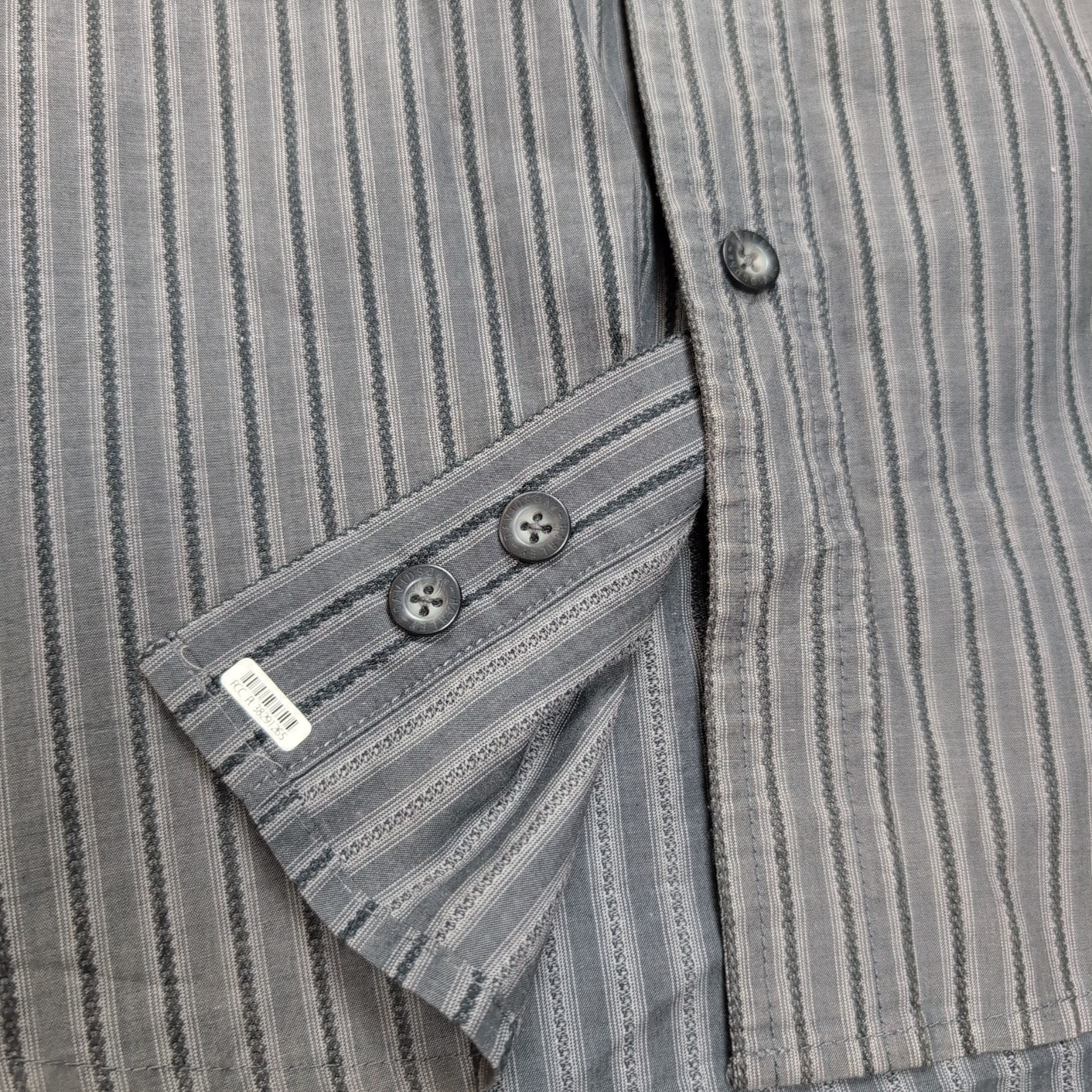 Chemise Harley Davidson XL Gris Rayures Manches courtes HD N°1 2 Poches