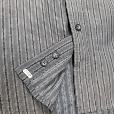 Chemise Harley Davidson XL Gris Rayures Manches courtes HD N°1 2 Poches