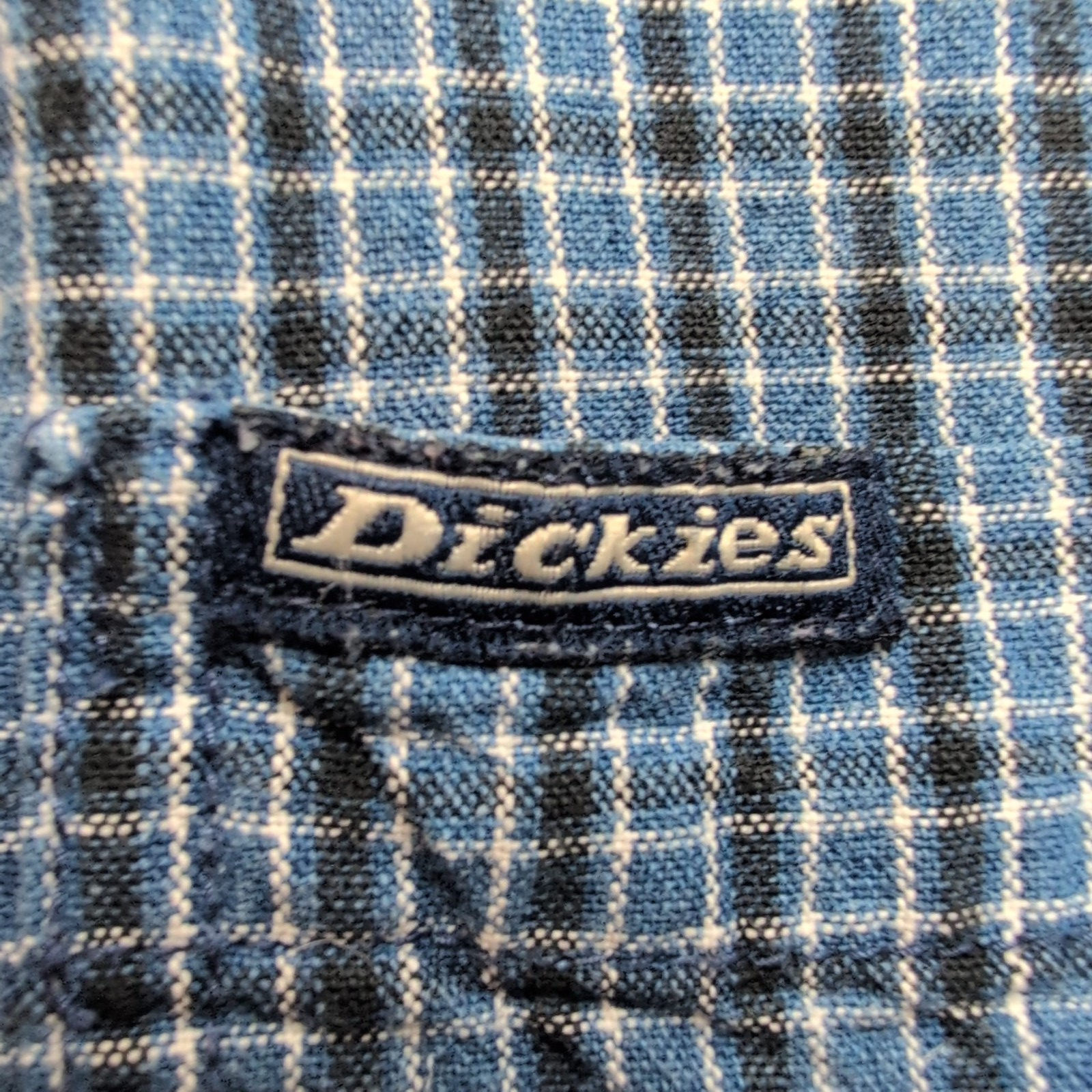 Dickies chemise bleu à carreaux 100% coton 2 poches taille L workwear
