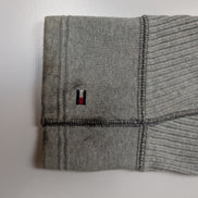 Sweat Tommy Hilfiger Gris Clair Texture Gaufrée Logo Manche - Taille L / XL