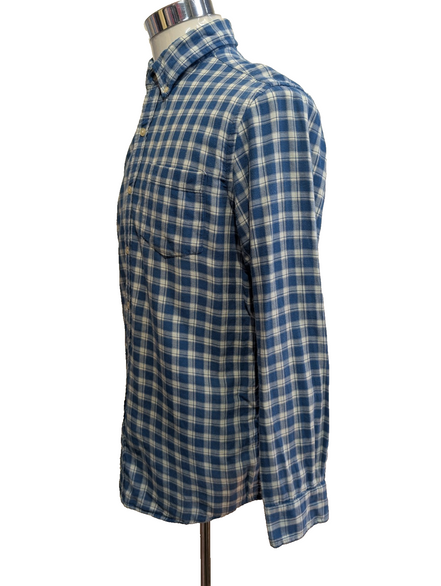 CHEMISE CHAPS FLANELLE DOUBLÉE M Bleue Carreaux VESTE Workwear