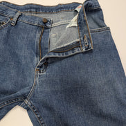 Jean Wrangler Homme Vintage Bleu W35 L29 Denim Épais Stretch Robuste Confort