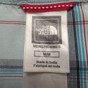 Chemise The North Face M Bleu Rouge Carreaux Manches Courtes Coton