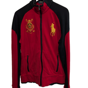 Veste zippée Polo Ralph Lauren M rouge noir Big Pony logo doré n°8
