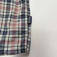 Chemise Patagonia XL Carreaux Bleu Rouge Blanc Coton Organique Poche