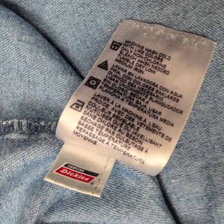 Chemise Dickies L Jean Bleu 100% Coton Poche Stylo Workwear manches longues