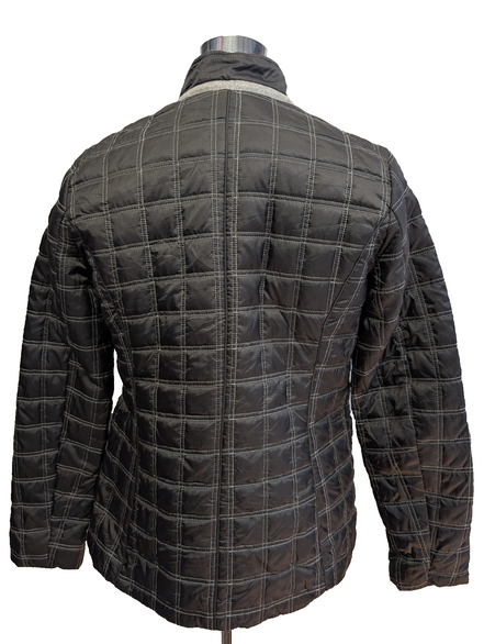 NAUTICA Veste Femme Matelassée S Gris Foncé Boutonnée Hiver Mi-Saison |323BSR