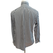 Chemise Ralph Lauren Classic Fit L Blanc Rayures Noir 3 Cavaliers