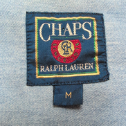 Chaps Ralph Lauren Chemise Rouge Unie Manches Longues 100% Coton Homme M
