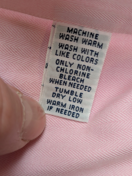 Chemise Polo Ralph Lauren Homme Rose XXL Regent Classic Fit Sans Logo Habillée