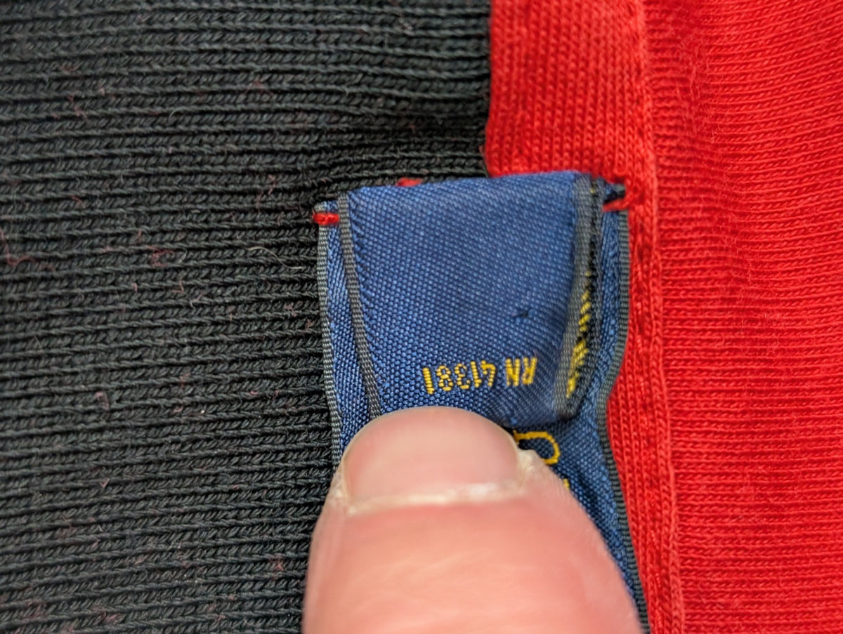 Veste zippée Polo Ralph Lauren M rouge noir Big Pony logo doré n°8