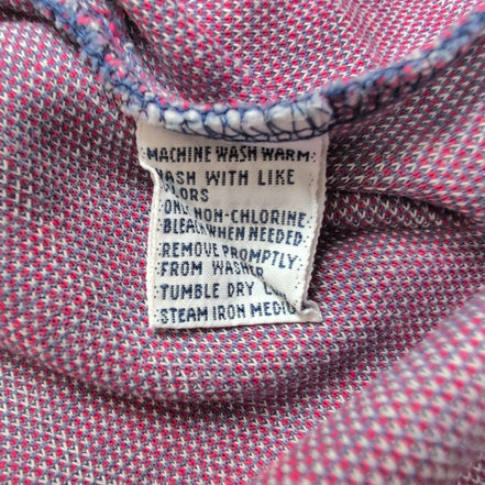 Polo Ralph Lauren L VTG Coton Piqué Col Officier Manches Longues Shirt