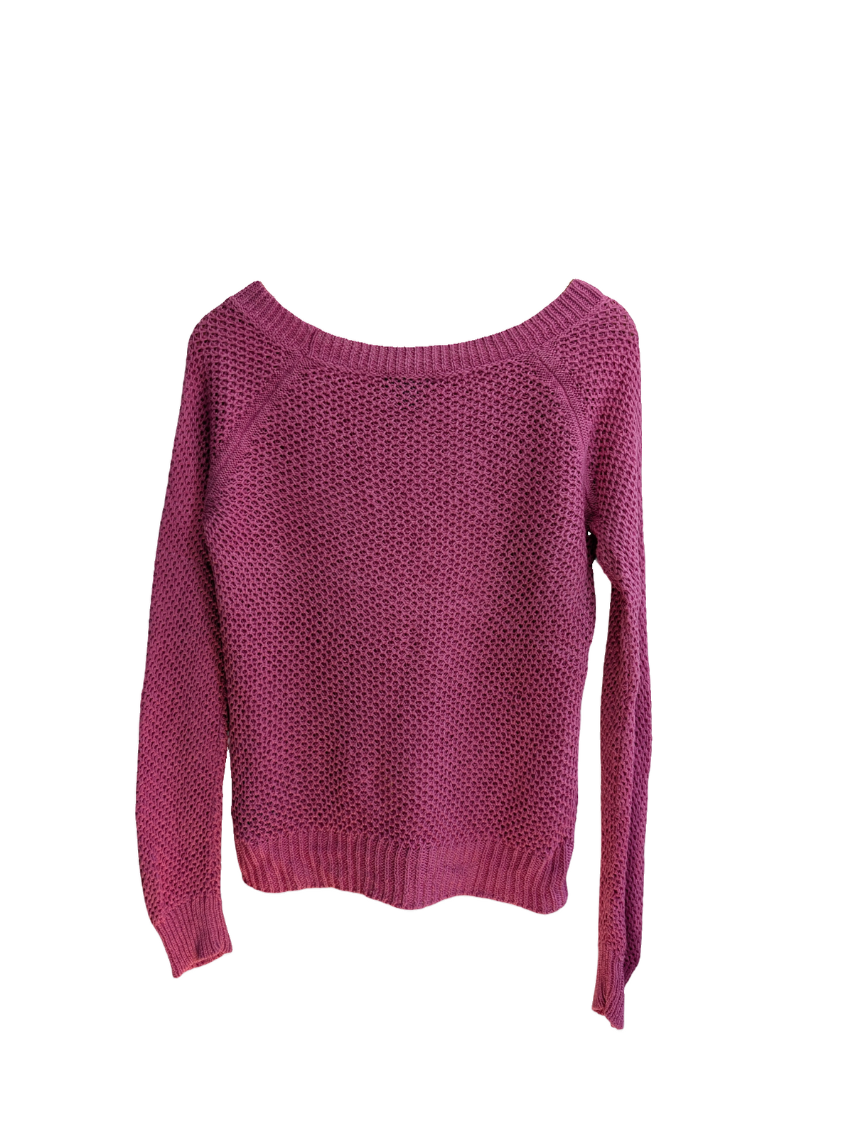 Pull femme LAUREN Ralph Lauren lin coton rose fuchsia maille L