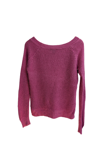 Pull femme LAUREN Ralph Lauren lin coton rose fuchsia maille L