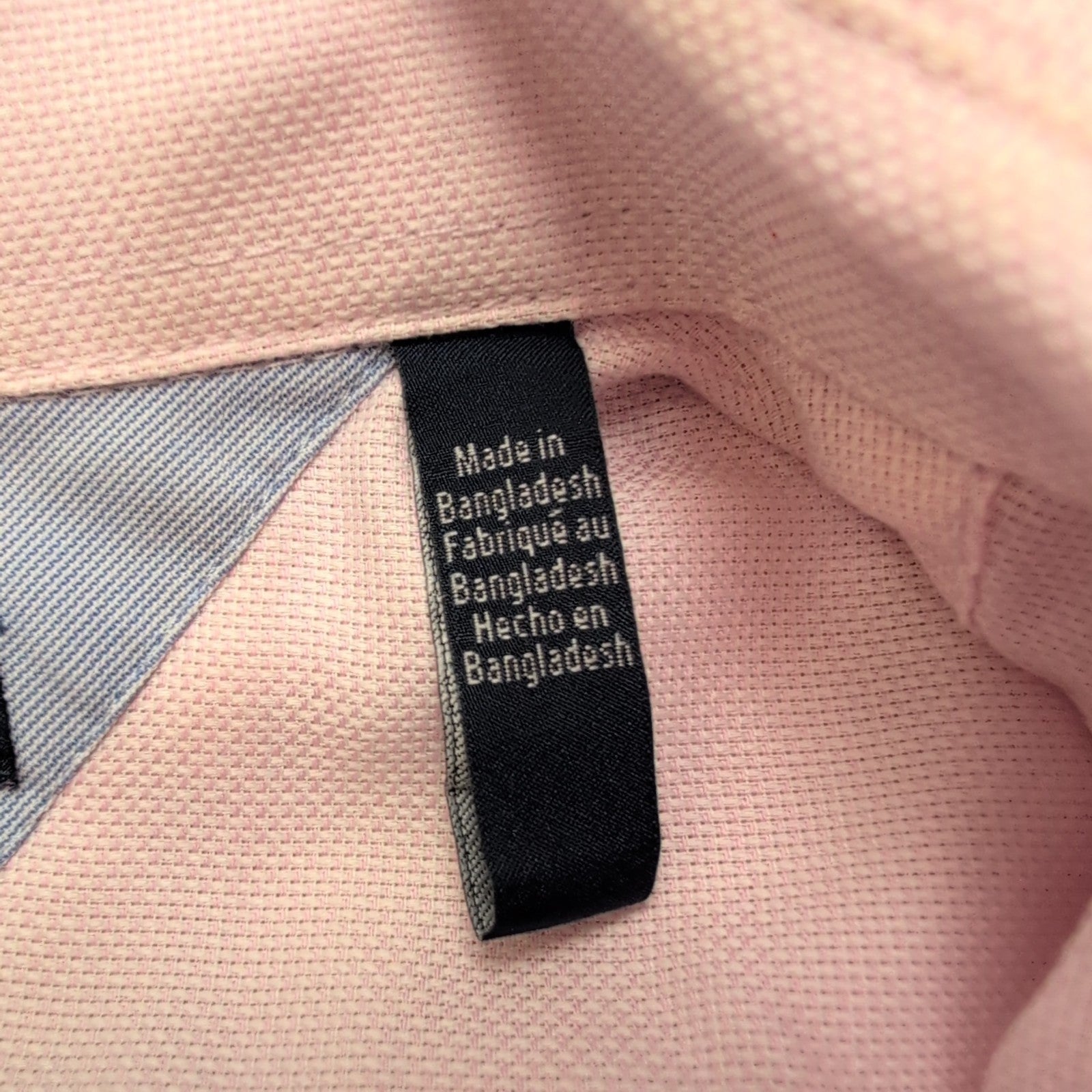 Chemise Tommy Hilfiger Rose Pâle Manches Longues - Taille M/L
