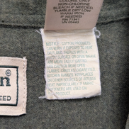 L.L. Bean XXL Chemise Chamoisette Flanelle Épaisse Vert Kaki Workwear