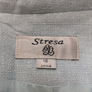 Veste Blazer femme Stresa Vert Menthe Manches Courtes Taille XL