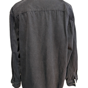 Chemise LEVI'S Jean Denim Noir Manches Longues Boutons Métal - Taille XL / XXL