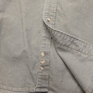 Chemise EDDIE BAUER T.L Velours Quadrillé Kaki 100% Coton Vintage