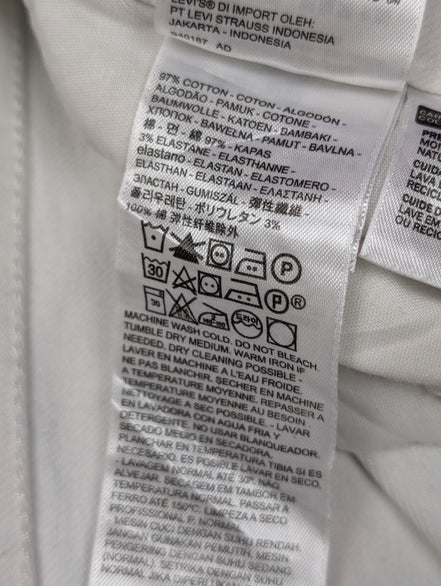 Jean Levi's 711 Skinny Femme Blanc Ultra Stretch Full White W30 L28 T42