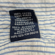 Chemise Chaps manches courtes bleu à rayures taille L #237msch