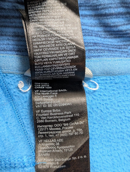 Pull Polaire Femme Bleu Ciel The North Face Col Zippé - Taille XXL