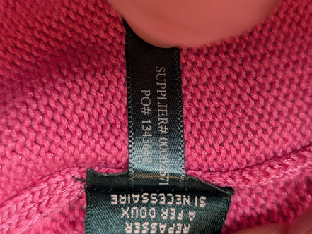 Pull Ralph Lauren (Lauren) Femme M Col Rond Rose Satiné Coupe Évasée 🏷️