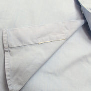 Chemise Burberry L/XL Bleu Clair Logo Brodé Boutons Gravés Coton Manches longues