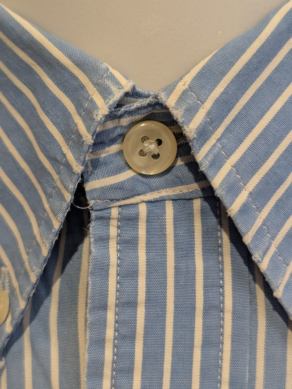 Chemise Nautica à Rayures Bleues & Blanches - Taille M