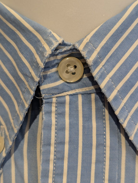 Chemise Nautica à Rayures Bleues & Blanches - Taille M