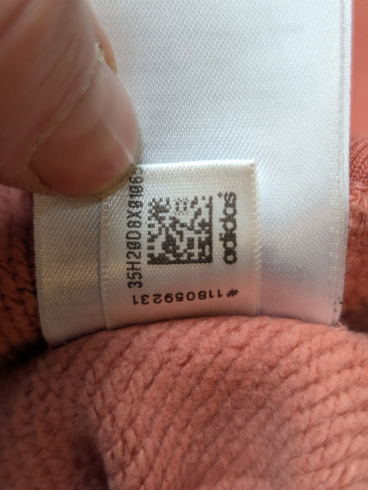 Sweat à Capuche Adidas Saumon Foncé - Coupe Oversize - Neuf - Taille XS/L