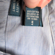 Chemise Polo Ralph Lauren Custom Fit XL Rayures Bleues Manches Courtes