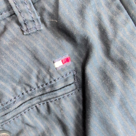Pantalon chino bleu marine à rayures Tommy Hilfiger taille W28xL30 FR38 #36ct