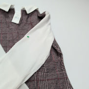Robe Select 40 Pied-de-Poule Manches Longues Neuve Étiquette