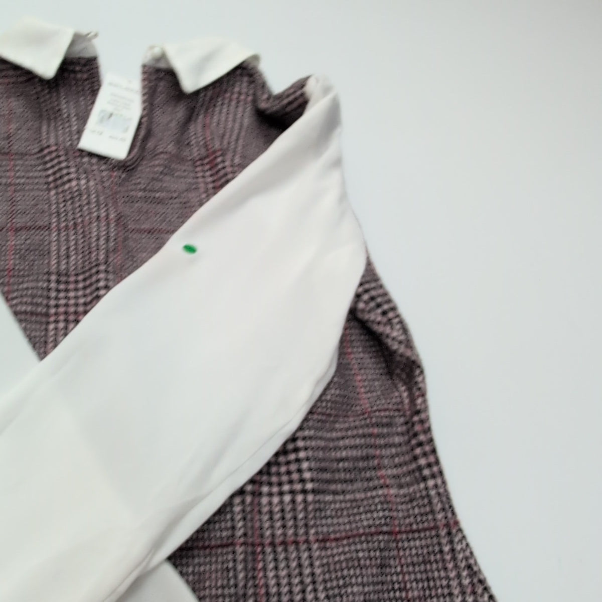 Robe Select 40 Pied-de-Poule Manches Longues Neuve Étiquette