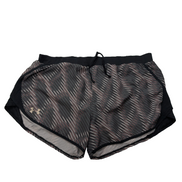 Short Under Armour HeatGear Rayé Noir & Marron - Femme Taille L